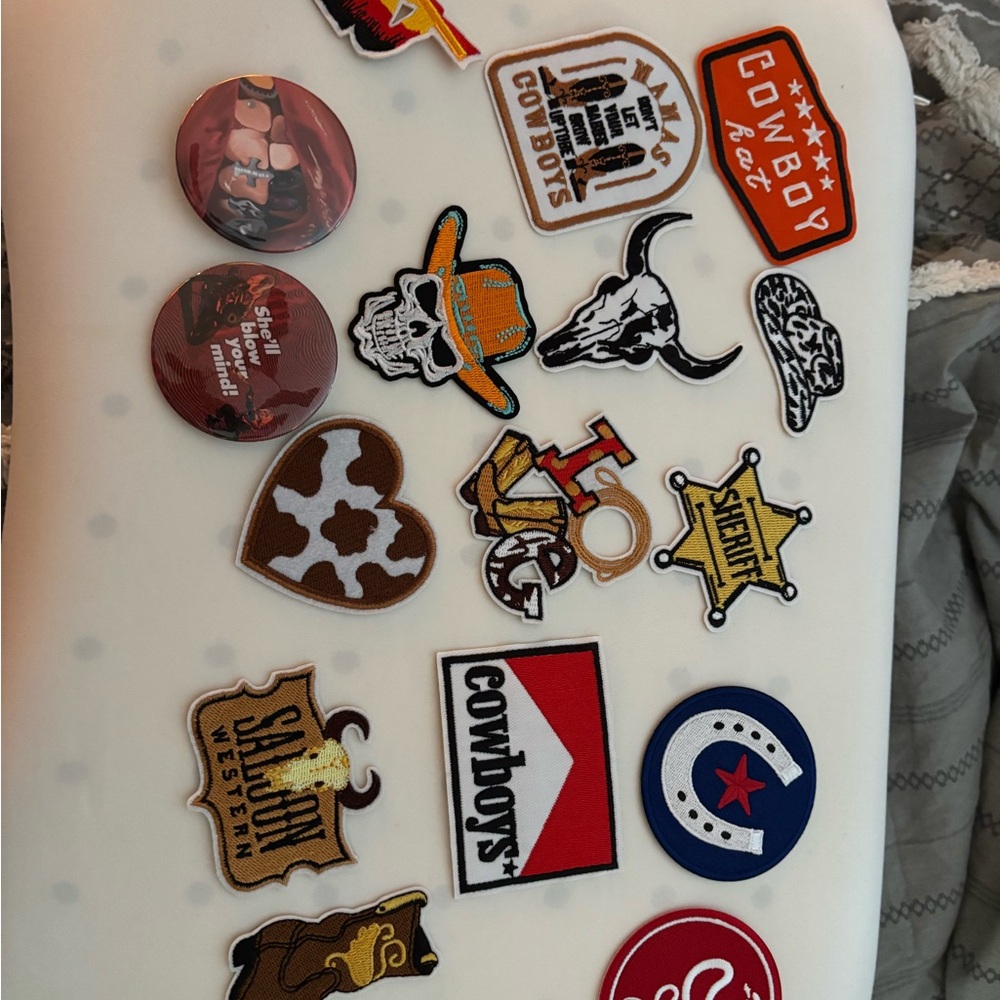 Assorted Cowboy Themed Patches